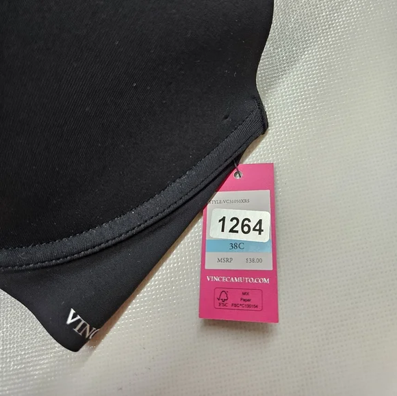Vince Camuto Black Women's Bra 38C - Picture 4 of 10